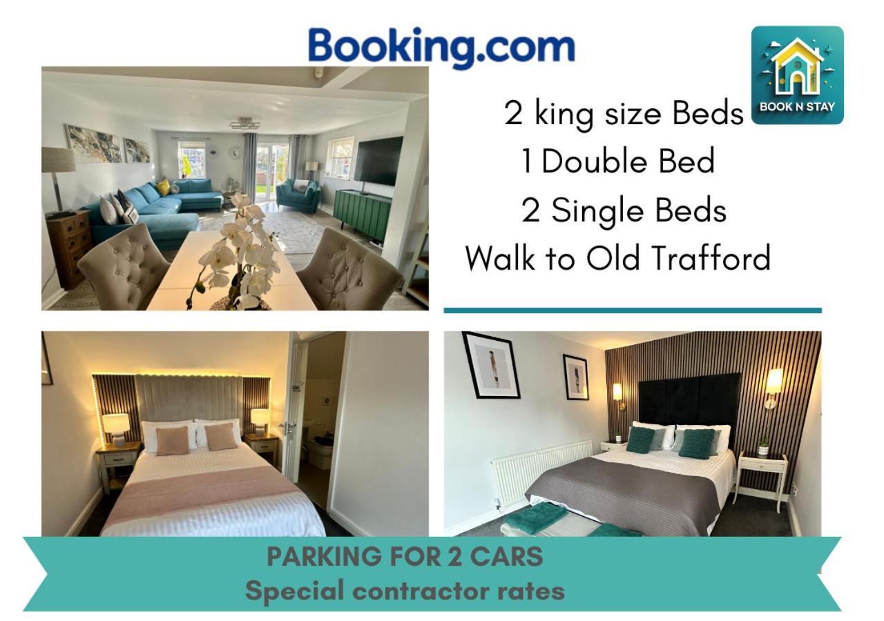 Waterside Mufc & Trafford Centre Townhouse 4 Bedroom Free Parking 曼彻斯特 外观 照片
